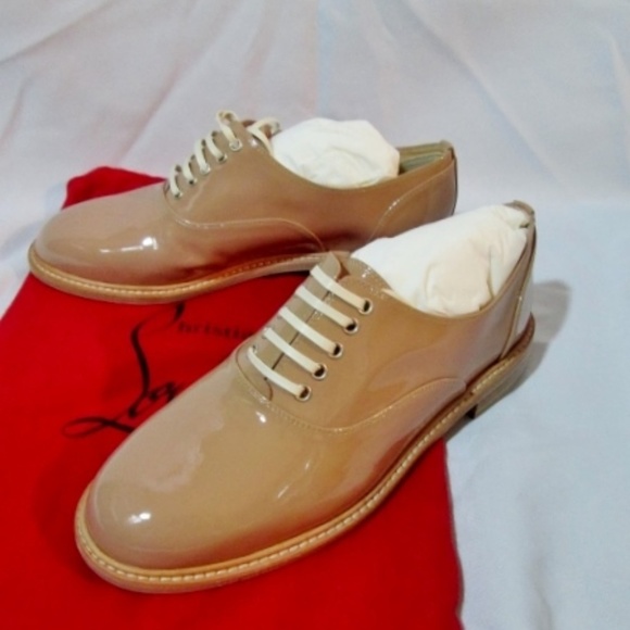 Christian Louboutin Shoes - NEW CHRISTIAN LOUBOUTIN HAVANA PATENT FLAT Leather